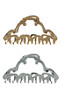Ouidad Made for Curls XL Claw Clips Gold and Silver 2 Count