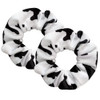 KDDOM 2 PCS Cow Pattern Velvet Hair ScrunchiePonytail Holders Elastic Hair Ties Rope Headwear Hair Accessories for Girls
