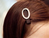 Meilliwish Gem Women Hair Clip Bobby PinsA03OvalBlack