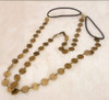 Chargances Bohemia Women Gold Disc Head Chain Headband Hair Accessories Boho Head Dress Forehead Headpiece for Weeding B