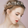 Denifery Bridal Silver Gold and Rose Gold Crystal Hair Vine Bridal Long Hair Vine Wedding Headpiece Bridal Hairpiece Cry