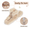 Songaa Hair Claw Clips for Women 2 PCS 47 Inch Plush Hair Clips Strong Hold NonSlip Hair Barrettes for Thick Thin Long H