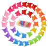 DS DISTINCTIVE STYLE Small Butterfly Hair Clips for Girls 50 Pieces Mini Butterfly Clips 12 Assorted Gradient Colors 90s