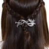 Norse Celtic Wedding Hair AccessoriesViking Antique Silver Dragon Hair Sticks Hairpin Viking Hair Slide Hairpins Men Cli