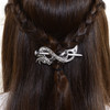 Norse Celtic Wedding Hair AccessoriesViking Antique Silver Dragon Hair Sticks Hairpin Viking Hair Slide Hairpins Men Cli