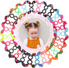YASUNMI 50pcs Children Hair Ties200pcs Rubber Bands Cute Toddler Rabbit Ear Hair Ties Seamless No Crease Elastic Cotton