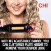 CHI MultiWave Styler Hair Waver With Adjustable Barrel For Customizable Waves Reduces Frizz Increases Shine Black