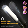 Revamp Progloss MoistureCare 125Inch Flat Iron Hair Straightener Steam Hair Straightener with Keratin Argan Coconut Oil