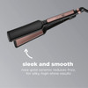 Infiniti PRO CONAIR Rose Gold Ceramic Flat Iron Hair Straightener 1 34Inch Flat Iron with ExtraLong Plates Including a F