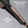 Infiniti PRO CONAIR Rose Gold Ceramic Flat Iron Hair Straightener 1 34Inch Flat Iron with ExtraLong Plates Including a F