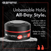 Gummy Professional Hair Wax for Men Ultra Hold Styling Pomade for Dry Damp Hair WaterBased Texturizing Clay Paste with P