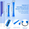 48 Pieces Hair Perm Rods Short Cold Wave Rods Plastic Perming Irons Hair Curling Rollers Curlers with Steel Pintail Comb
