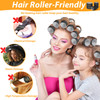 39PCS Self Grip Curlers 3 Sizes Black 25in 19in 14in Rollers with Duckbill Clips for Long Medium Short Thick Fine Hair V