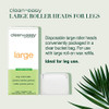 Clean Easy Large Wax Roller Heads Roll On Wax Refill Applicators Compatible with Wax Cartridges for Legs Body Hair Remov