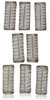 2 Pack TOTAL 8 ROLLERS w 8 Pins HAIR STYLING BRUSH ROLLERS PINS Hair Curlers 3 x 1 18 Bristles