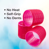 Conair Heatless Curls Extra Large Hair Rollers heatless overnight curlers for long lengths volumized waves Hot Pink 9 Co