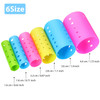141 Pieces Hair Rollers Set Include 60 Plastic Hair Rollers Multicolor6 Size