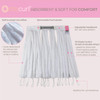Octocurl Heatless Curls Headband Hair Curlers to Sleep In Heatless Curlers for Short Hair Microfiber White