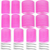 Self Grip Hair Rollers Curlers Set 24 Pieces with 3 Sizes 4 Jumbo 4 Large 4 Medium and 12 Clips for Volume on Long Short