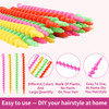 VinBee 56 Pcs Spiral Hair Rods for Natural Hair Barber Hairdressing Rollers and Plastic Salon Kit for Women and Girls