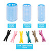 49PCS Self Grip Hair Rollers Set with Duckbill Clips Comb 3 Sizes for Effortless Volume Waves Curls No Heat All Hair Typ