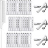 WILLBOND 36 Pieces Cold Wave Rod Hair Perm Rods Hair Rollers Perming Curlers with Steel Rat Tail Comb for Hairdressing S