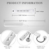 WILLBOND 36 Pieces Cold Wave Rod Hair Perm Rods Hair Rollers Perming Curlers with Steel Rat Tail Comb for Hairdressing S