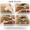 WILLBOND 36 Pieces Cold Wave Rod Hair Perm Rods Hair Rollers Perming Curlers with Steel Rat Tail Comb for Hairdressing S