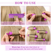WILLBOND 36 Pieces Cold Wave Rod Hair Perm Rods Hair Rollers Perming Curlers with Steel Rat Tail Comb for Hairdressing S