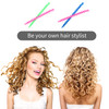 WILLBOND 40 Pieces Hair Perm Rod Spiral Plastic Long Barber Hairdressing Styling Curling Perm Rod Hair Rollers Salon Too