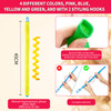 28 Spiral NoHeat Wave Curlers Kit with Styling Hooks for Versatile Hairstyles No Heat 45 cm Assorted Colors