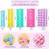 30 Pieces Plastic Hair Rollers SelfGrip Curlers in 5 Sizes No Heat Required for DIY Hair Styling and Salon Use