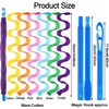 WILLBOND 30 Pieces Heatless Waver Curlers Styling Kit Wave Style Spiral Curls No Heat Hair Curlers with Styling Hooks fo