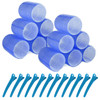 Hair Rollers 12 Pack Hair Curler Large Hair Rollers for Women Self Grip Hair Roller with Clips Blue