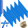 WILLBOND 60 Pcs Perm Rods for Short Long Hair Plastic Cold Wave Perming Curlers Small Hair Curling Rollers with Steel Pi
