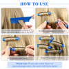 WILLBOND 60 Pcs Perm Rods for Short Long Hair Plastic Cold Wave Perming Curlers Small Hair Curling Rollers with Steel Pi