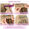 WILLBOND 60 Pieces Hair Perm Rods Set Plastic Cold Wave Perming Rods for Natural Hair Long Short Curling Rollers with Ra