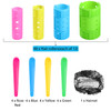 WILLBOND 65 Pieces Magnetic Hair Rollers Set Plastic Rollers Curlers with Clips 4 Sizes for Long Medium Short Hair Duck