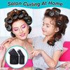 Selizo Hair Curlers 36 Pcs Set with 24Pcs Hair Curlers 4 Sizes and 12 Pcs Hair Clips for Long Medium Short Thick Hair Bl
