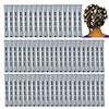 Perm Rods60 pcs Hair Rollers for Natural Hair Long Short Styling Tool Curlers Small Size 059 inch Gray Color