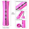 WILLBOND 60 Pcs Short Perm Rods Natural Hair Perm Rods with Elastic Rubber Band Non Slip Plastic Perming Cold Wave Kit f
