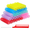 Syhood 36 Pieces Nylon Hair Rollers Curlers Set Small Self Grip Salon Hairdressing Curlers Hair Rollers DIY Rat Tail Com