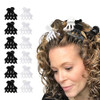 Curl Keeper Claw Clips for Thick Thin Hair Roller Jaw Clamps 12Pack Wide Teeth Large Hair Clips for Women Supports Creat