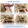 WILLBOND 60 Pieces Hair Perm Rods Set Plastic Cold Wave Perming Rods for Natural Hair Long Short Curling Rollers with Ra