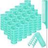 Syhood 24 Pieces Hair Roller Small Size Plastic Hair Rollers Curlers with Steel Pintail Comb for Short Long Hairdressing