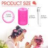 Hair Curlers Rollers 12Pcs Hair Rollers Hair Curlers Self Grip Holding Rollers with 12 Pcs Hair Clips for Long Medium Sh