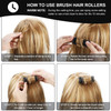 Willbond 20 Pack Vintage Brush Rollers for Hair with Picks Medium Wire Mesh Rollers for Women Effortless Curls and Waves
