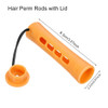 CLIONE 60pcs Perm Rods Set for Natural Hair Plastic Cold Wave Rod NonSlip Hair Rollers 087 Inch Orange Perm Rods for Lon