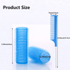 MOODKEY 18PCS Self Grip Small Hair Curlers Heatless Roller Hair Curlers Pro Salon Hairdressing Curler DIY Curly Hairstyl