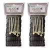 ALAZCO 14 pc Vintage Style Hair Roller Medium BRUSH ROLLERS PINS Mesh Hair Curlers With Bristles 25x 34 with Flexible Lo